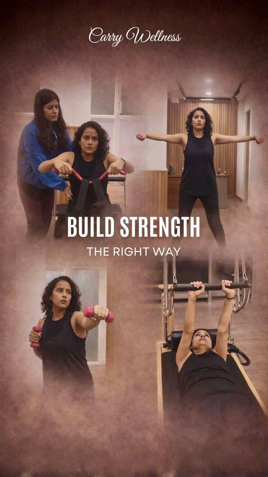 Patient strength training session at Carry Wellness